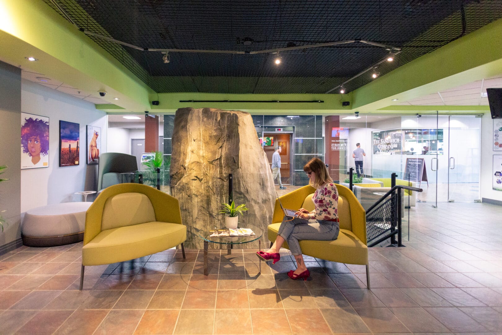 Reception area of College for Arts and Technology’s campus.  