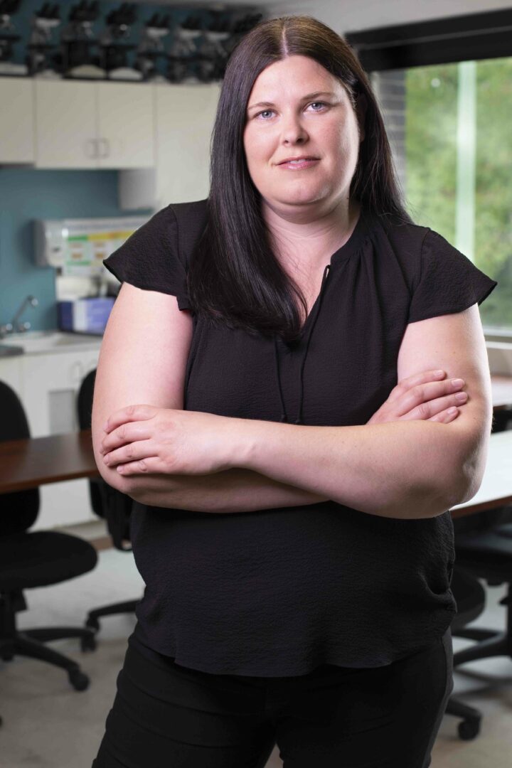 VHA Department Head, Kate Robertson in College for Arts and Technology’s Veterinary Technician Assistant classroom. 