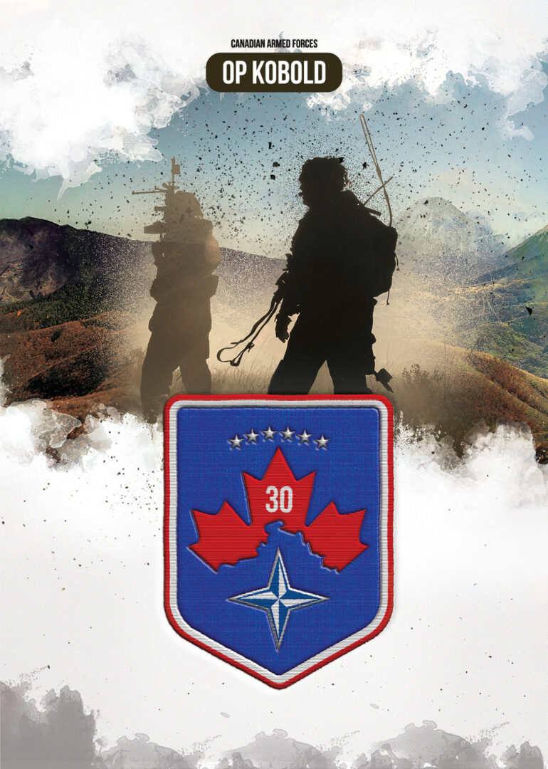Patch design for the Canadian Army, designed by College for Arts and Technology Graphic & Web Design Grad, David Fenoulhet. 