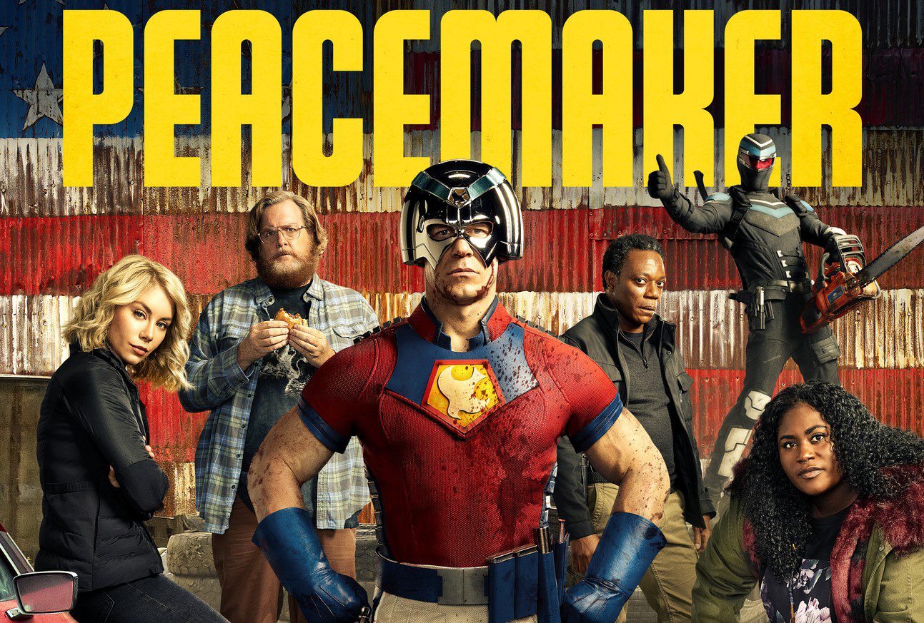 promo image for peacemaker, tv series, group photo of main cast members